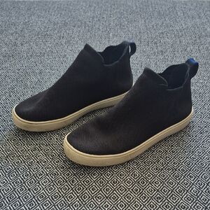 Rothy's Chelsea Black Ankle Booties Size 8 Women's